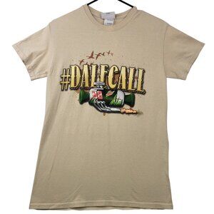 Dalecall Chase Authentics Dale Jr. Mountain Dew NASCAR Graphic Tee Beige Small
